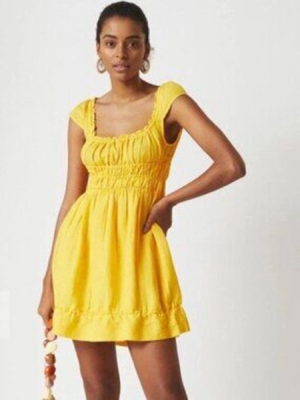 Anthropologie Marigold Yellow Summer Dress